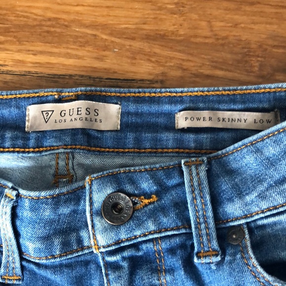 GUESS skinny ripped jeans - power skinny low rise - Picture 3 of 6